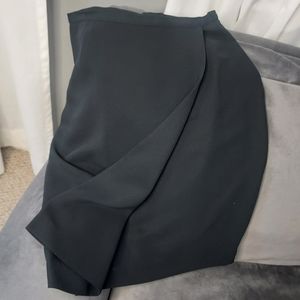 Emanuel, black size 6, wrap style skirt